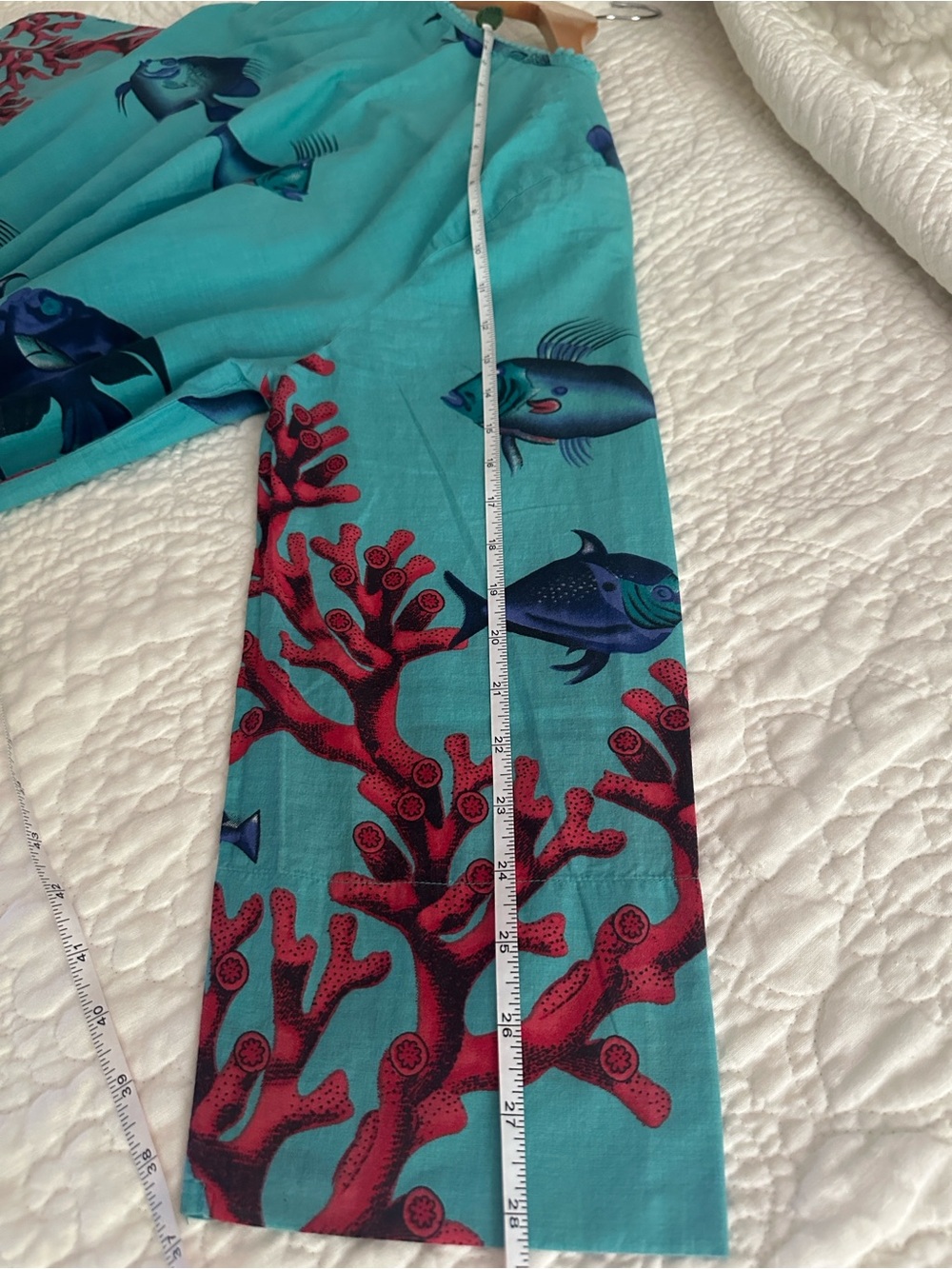 Soft Surroundings fish print cover up - Picture 6 of 11